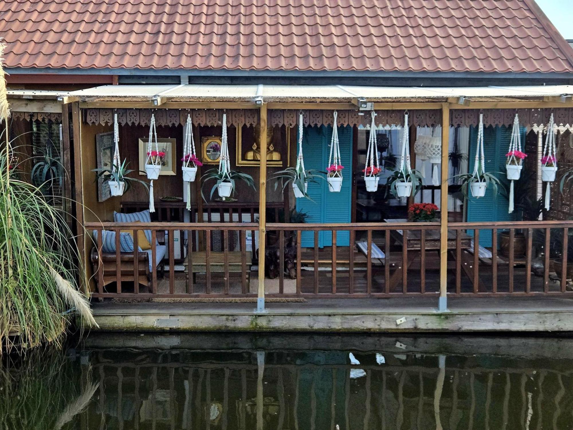 House Boat Studio With Waterfront Terrace Amsterdam Exterior photo